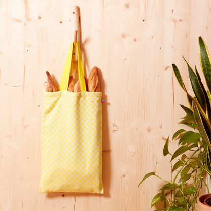 SAC A PAIN DAMIER CITRON