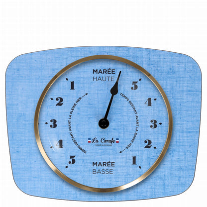 HORLOGE DES MAREES VINTAGE BLEU