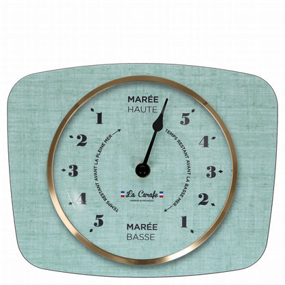 HORLOGE DES MAREES VINTAGE VERT