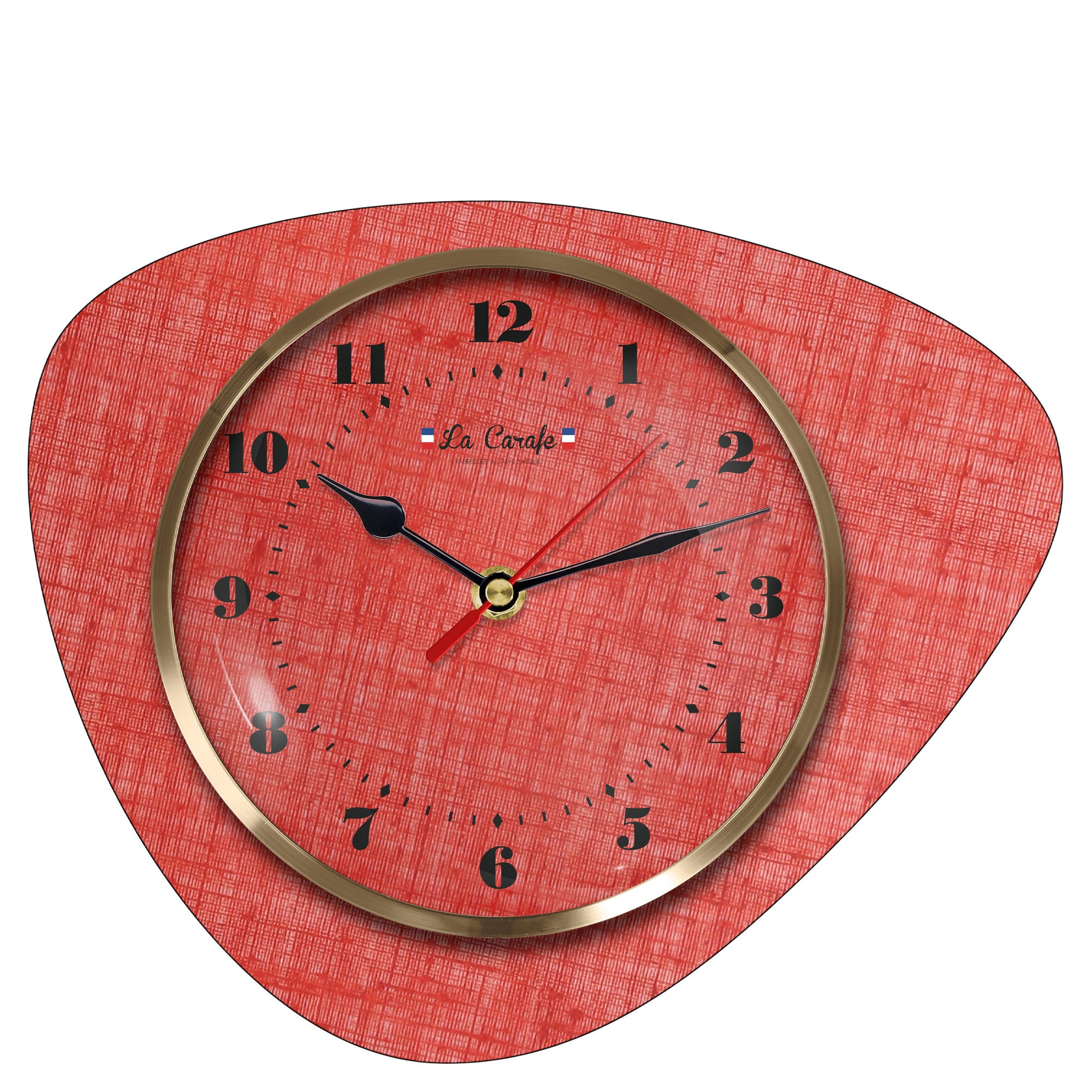 HORLOGE LA CARAFE LIGNE RETRO VINTAGE ORANGE